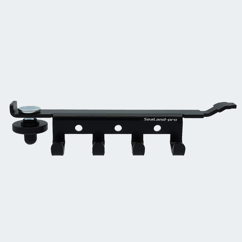 Hookbar Hanging, Black – Airline L-Track – Sealand-pro